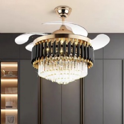 crystal ceiling fan light