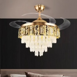crystal ceiling fan light