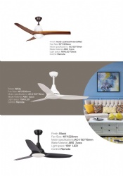 straight blade fan light
