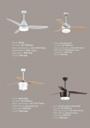 straight blade fan light