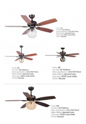 straight blade fan light