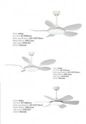 straight blade fan light