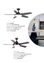 straight blade fan light
