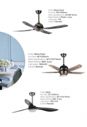 straight blade fan light