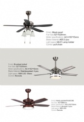straight blade fan light