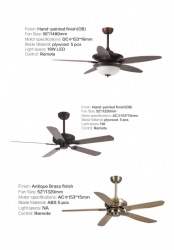 straight blade fan light
