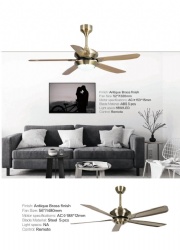 straight blade fan light