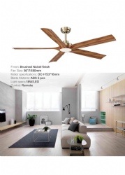 straight blade fan light