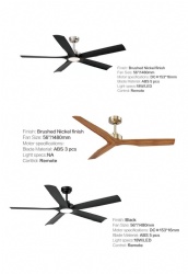 straight blade fan light
