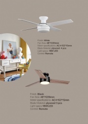 straight blade fan light