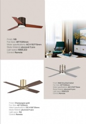 straight blade fan light