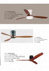 straight blade fan light