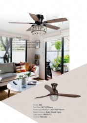 straight blade fan light