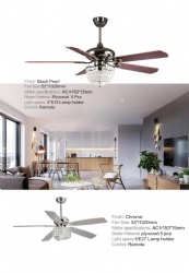 straight blade fan light