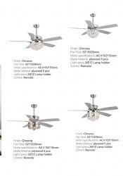 straight blade fan light