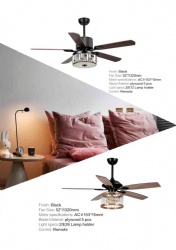 straight blade fan light