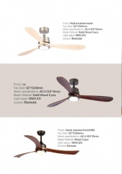 straight blade fan light