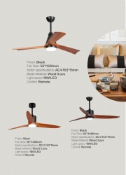straight blade fan light