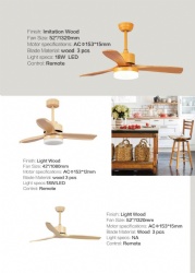 straight blade fan light