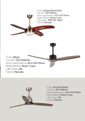 straight blade fan light