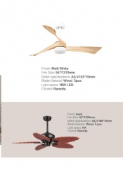 straight blade fan light