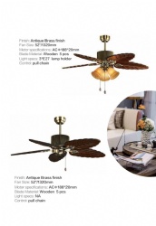 straight blade fan light