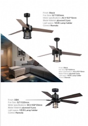 Rustic style ceiling fan