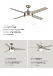 straight blade fan light