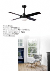 straight blade fan light